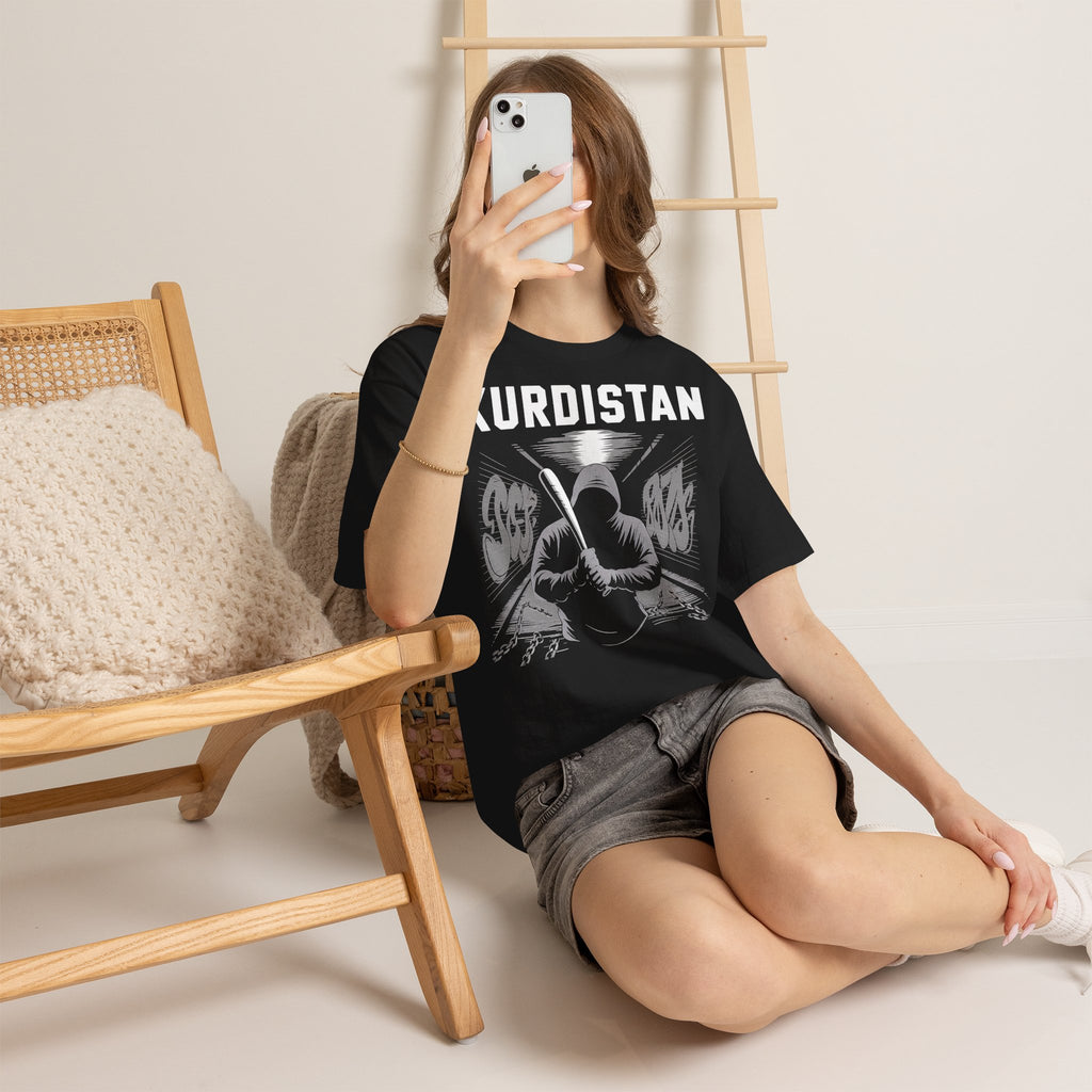 Kurdistan Hooligan Azadi Wappen Flagge Heimat Geschenk - Unisex T-Shirt