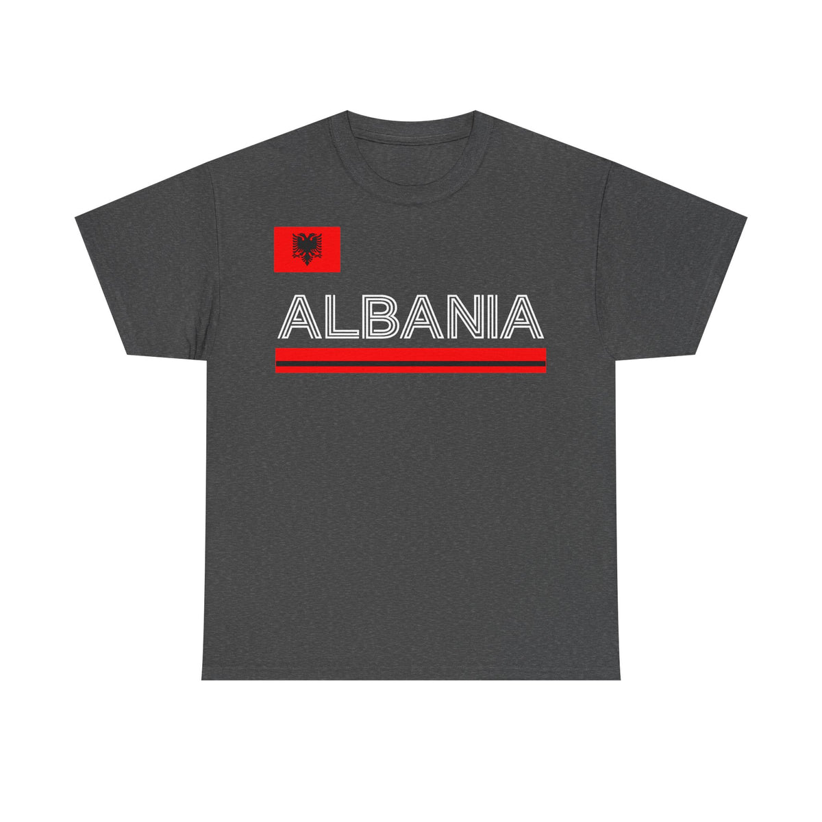 Albania Wappen Shqiptar Flagge Adler Fußball Fan Sport Unisex T Shirt
