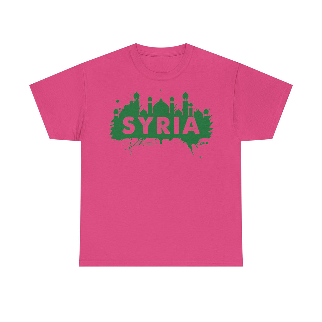 Syria Syrien Wappen Flagge Heimat Sport Fan Geschenkidee - Unisex T-Shirt