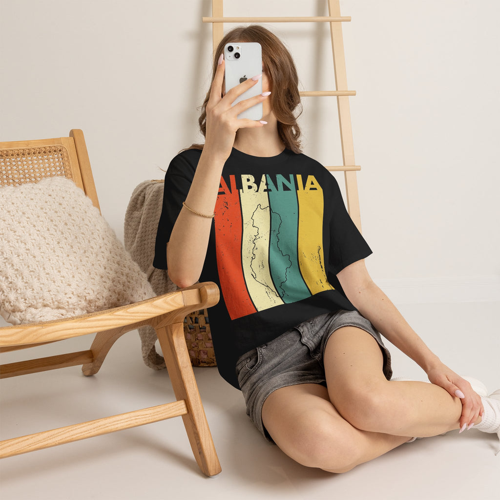 Albania Wappen Shqiptar Flagge Adler Fußball Fan Sport Unisex T Shirt