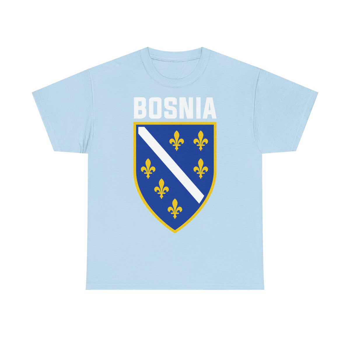 Bosnia Edel Wappen Flagge Stolz  Fußball fan Geschenkidee - Unisex T-Shirt