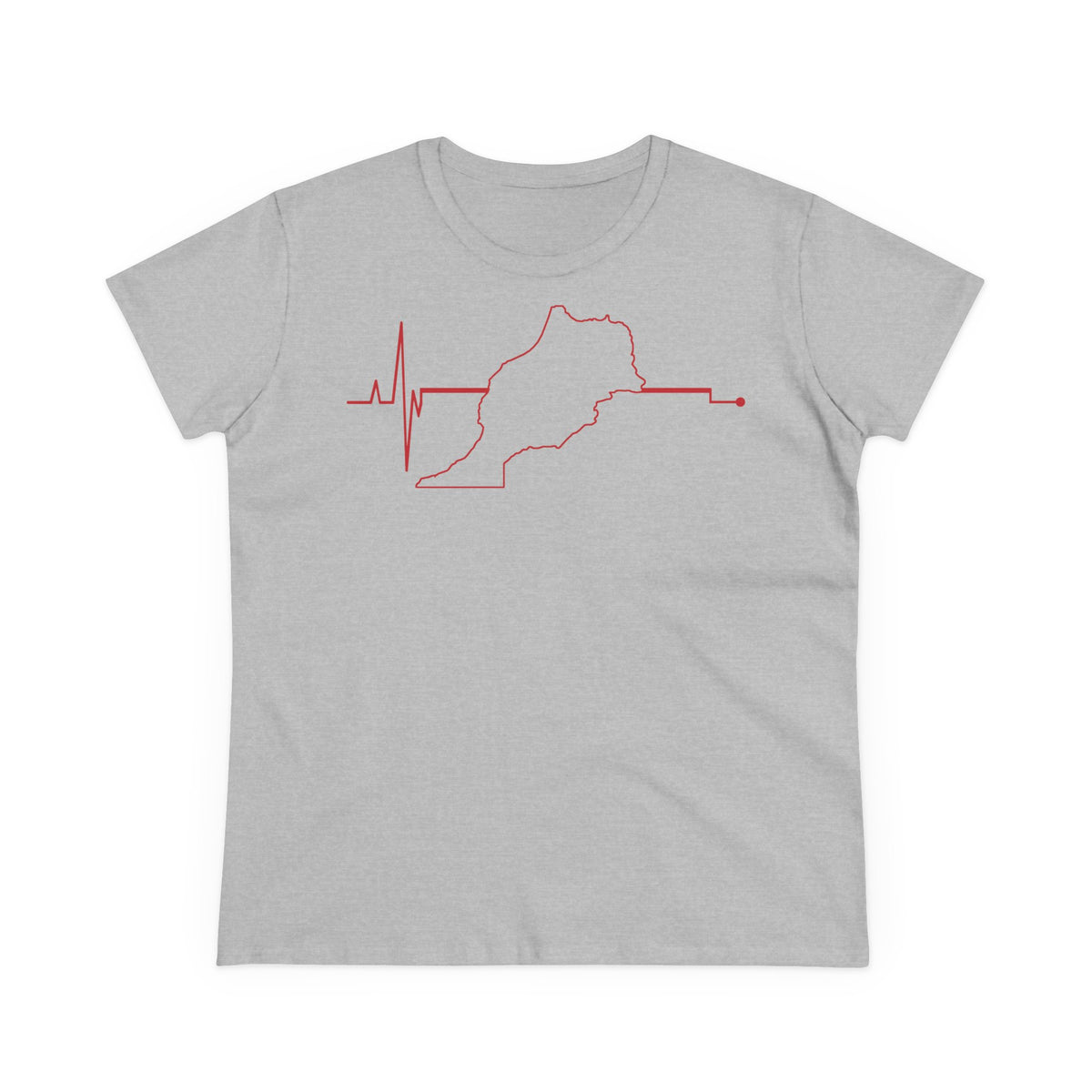 Escudo de Marruecos, bandera de Marruecos, orgullo, aficionada al fútbol y al deporte, idea de regalo - Camiseta para mujer