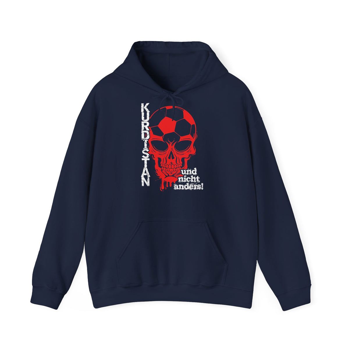 Kurdistan patria orgoglio stemma bandiera sport calcio regalo per tifosi - felpa con cappuccio unisex