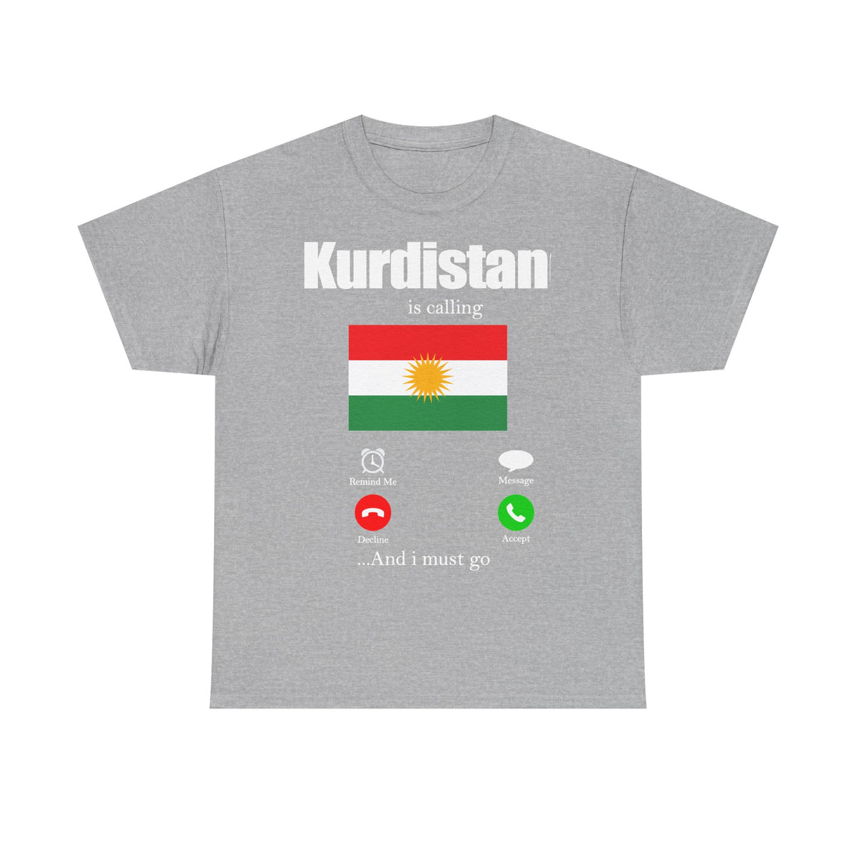 Kurdistán Azadi Escudo Bandera Patria Newroz Regalo - Camiseta unisex