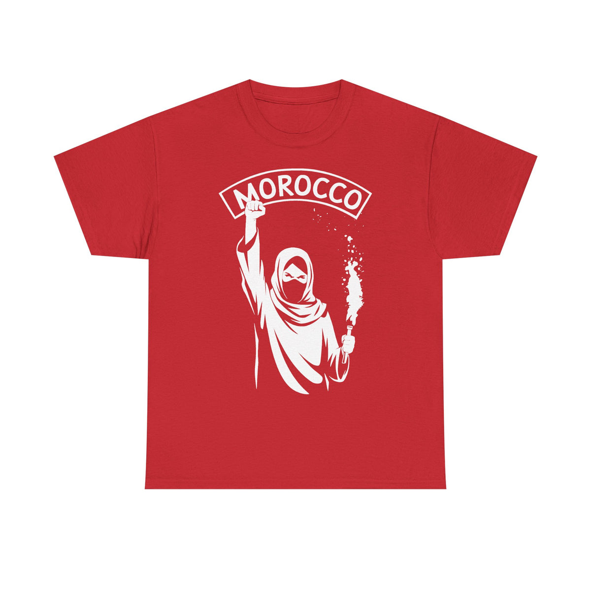 Escudo de hooligan de Marruecos Bandera de Marruecos Fútbol Aficionado Deporte Idea de regalo - Camiseta unisex