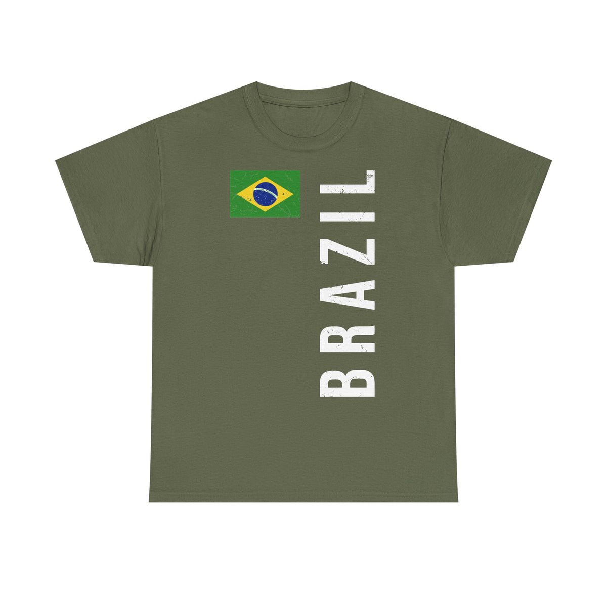 Brazil Brasilien Wappen Flagge Sport Fan Fußball Geschenkidee - Unisex T-Shirt