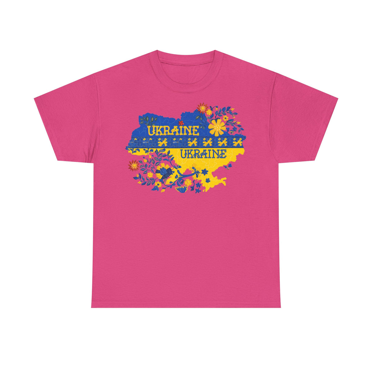Ukraine Flagge Wappen Geschenkidee Sport Fan Fashion Vintage - Unisex T-Shirt