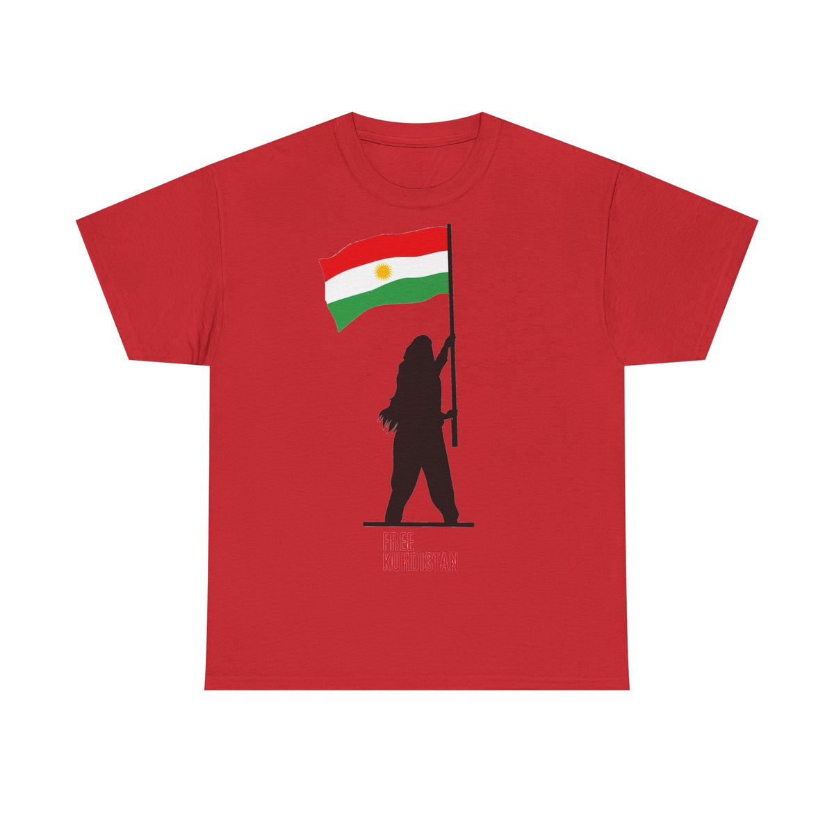 Kurdistan AZADI Flagge Heimat - Unisex T-Shirt