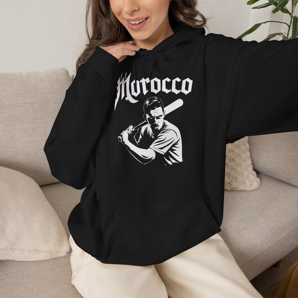 Marokko Hooligan Wappen Morocco Flagge Fußball Fan Sport Geschenkidee - Unisex Hoodie