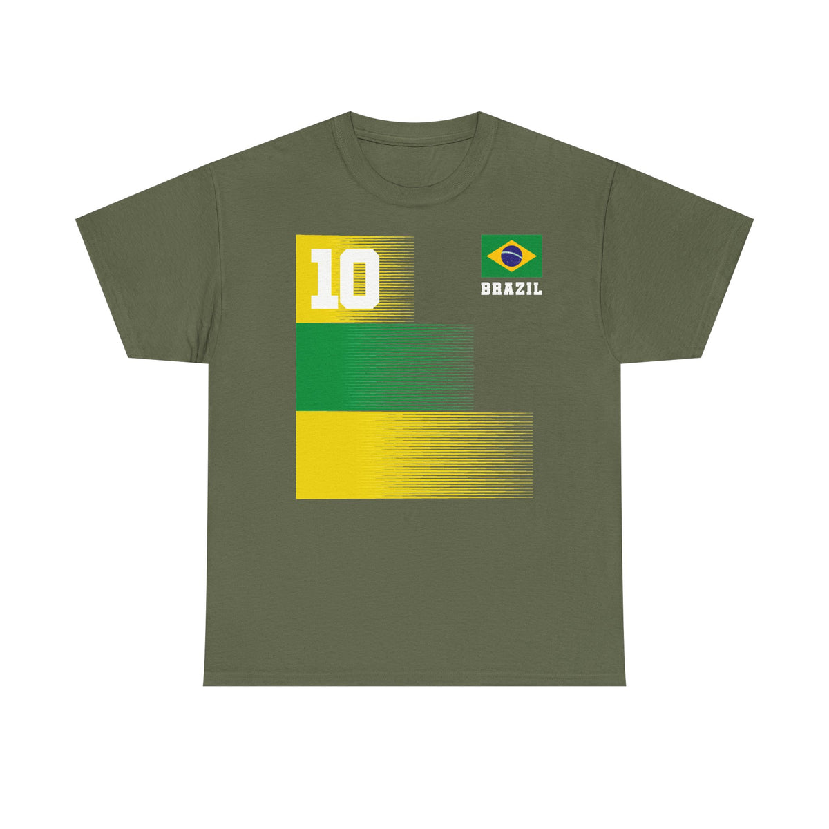 Brazil Brasilien Wappen Flagge Sport Fan Fußball Geschenkidee - Unisex T-Shirt