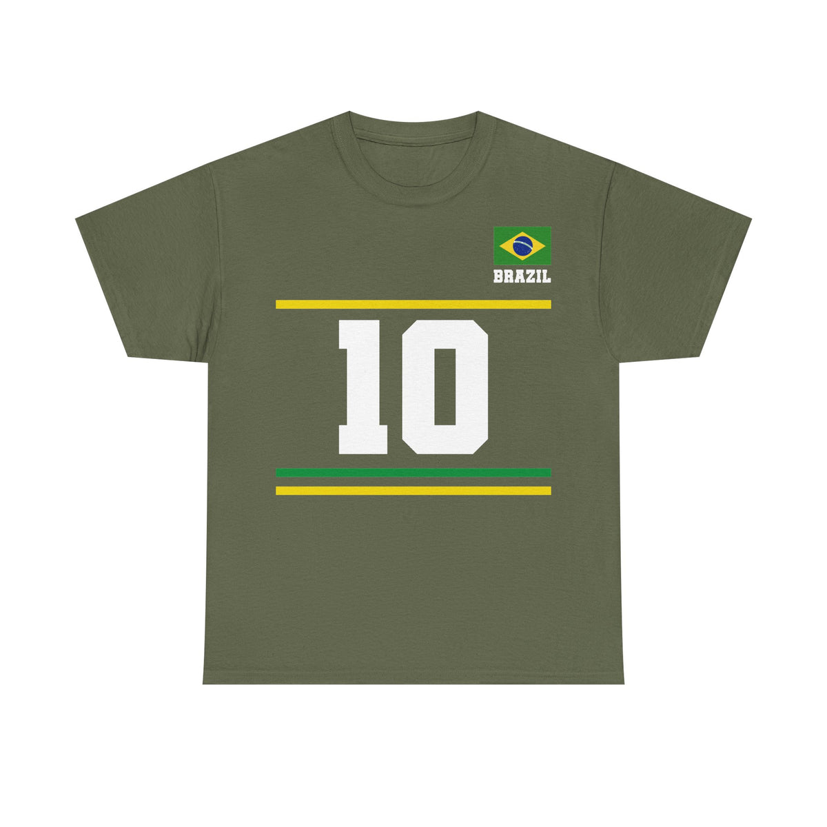 Brazil Brasilien Wappen Flagge Sport Fan Fußball Geschenkidee - Unisex T-Shirt