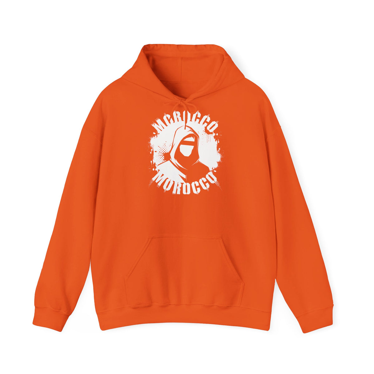 Stemma hooligan del Marocco, bandiera del Marocco, tifoso di calcio, sport, idea regalo - Felpa con cappuccio unisex