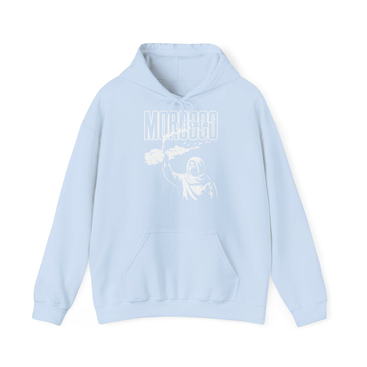 Stemma hooligan del Marocco, bandiera del Marocco, tifoso di calcio, sport, idea regalo - Felpa con cappuccio unisex