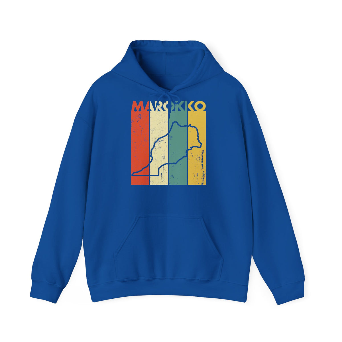 Stemma del Marocco Bandiera del Marocco Orgoglio Tifoso di calcio Sport Idea regalo - Felpa con cappuccio unisex