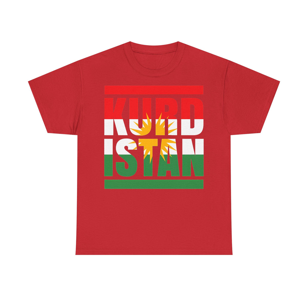 Kurdistán Azadi Escudo Bandera Patria Newroz Regalo - Camiseta unisex