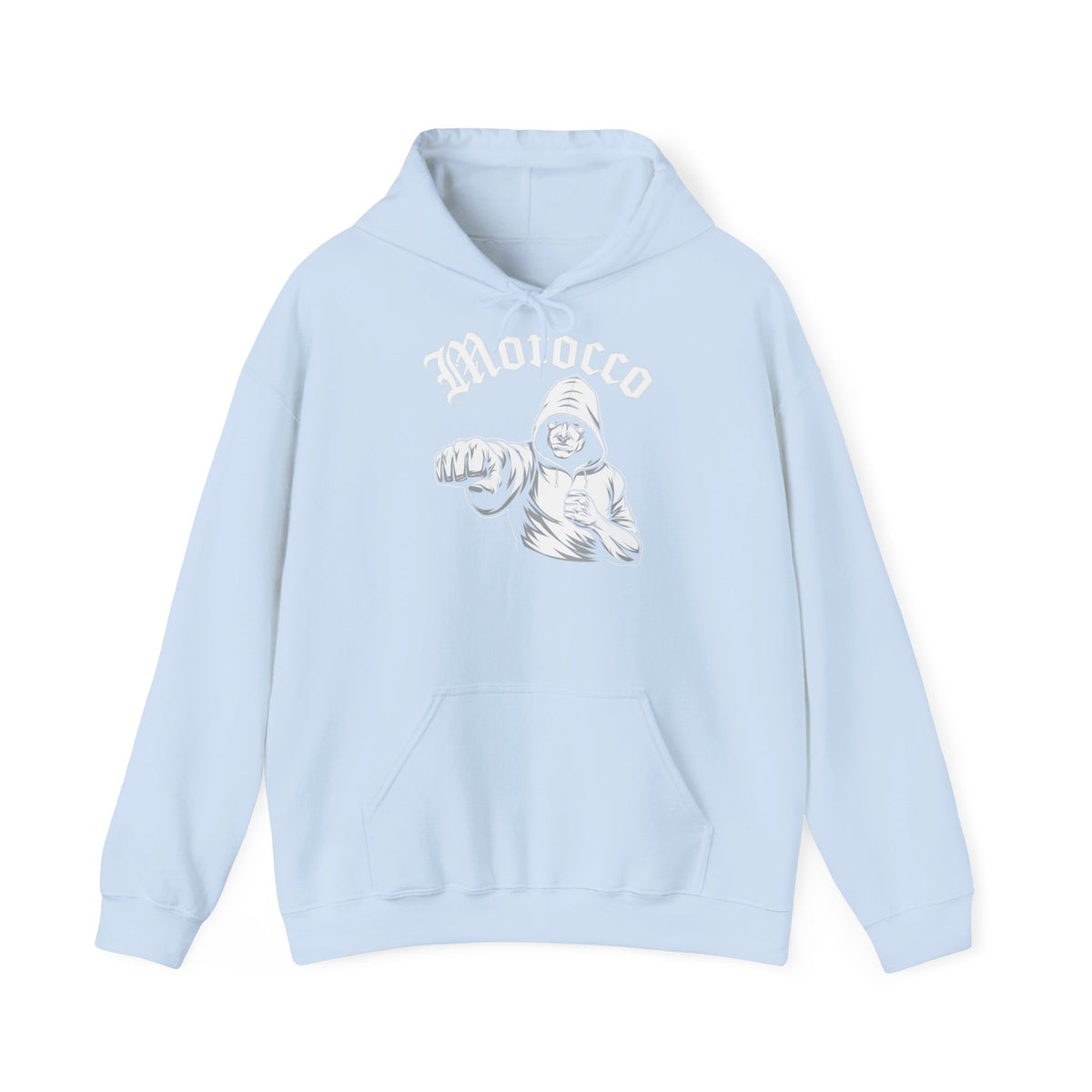 Stemma hooligan del Marocco, bandiera del Marocco, tifoso di calcio, sport, idea regalo - Felpa con cappuccio unisex