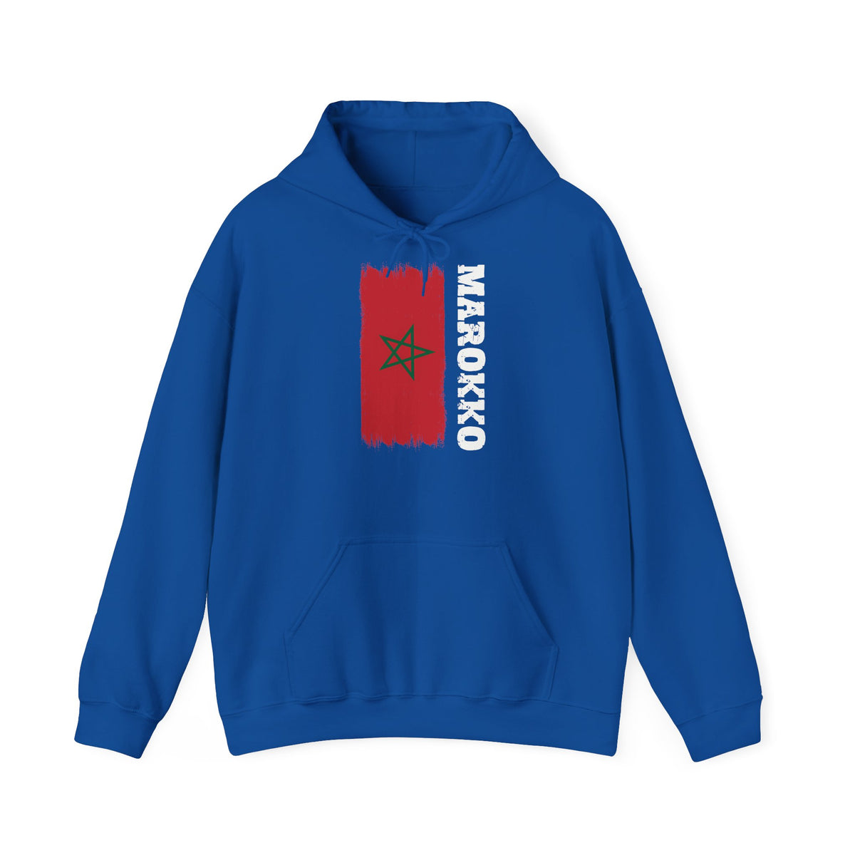 Stemma del Marocco Bandiera del Marocco Orgoglio Tifoso di calcio Sport Idea regalo - Felpa con cappuccio unisex