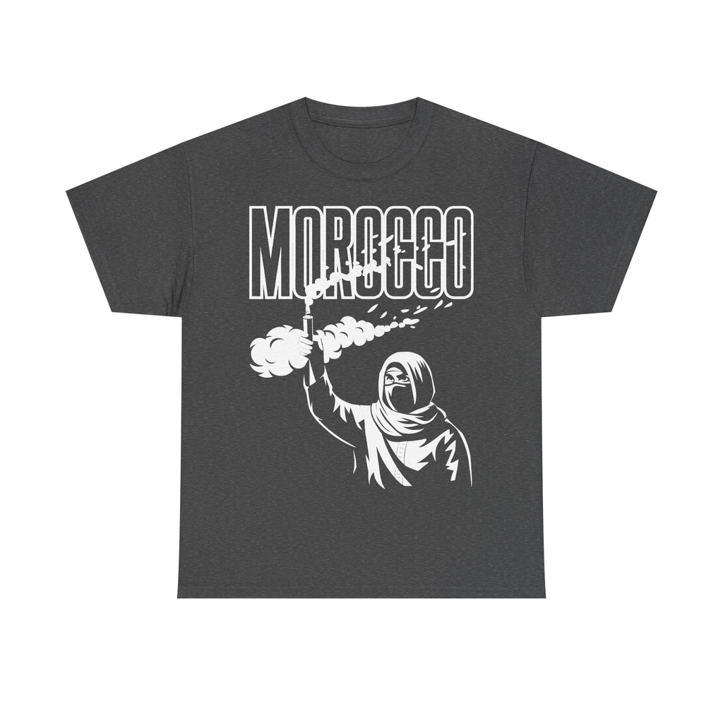 Marokko Hooligan Wappen Morocco Flagge Fußball Fan Sport FGeschenkidee - Unisex T-Shirt