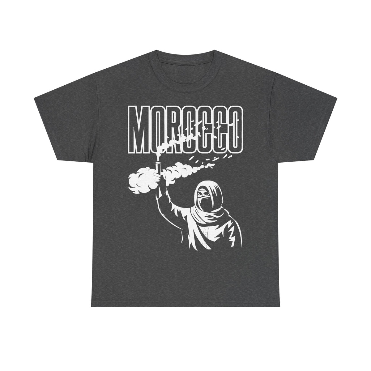 Marokko Hooligan Wappen Morocco Flagge Fußball Fan Sport FGeschenkidee - Unisex T-Shirt