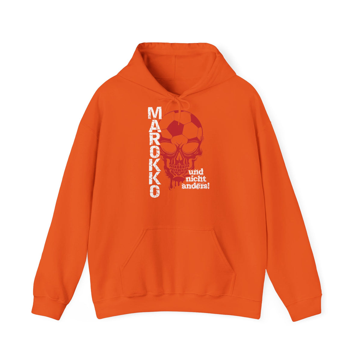 Stemma del Marocco Bandiera del Marocco Orgoglio Tifoso di calcio Sport Idea regalo - Felpa con cappuccio unisex