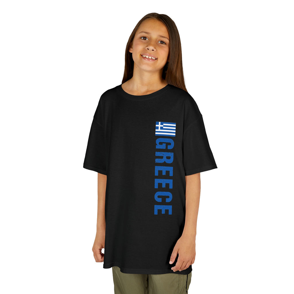 Greece Griechenland Flagge Wappen Heimat Fußball Sport Fan Geschenkidee - Für Kinder & Jugendliche Unisex T-Shirt