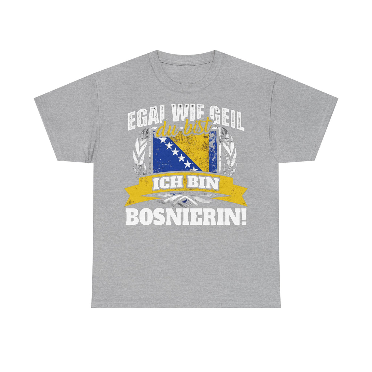 Bosnia Wappen Flagge Stolz Heimat Fußball fan Geschenkidee - Unisex T-Shirt