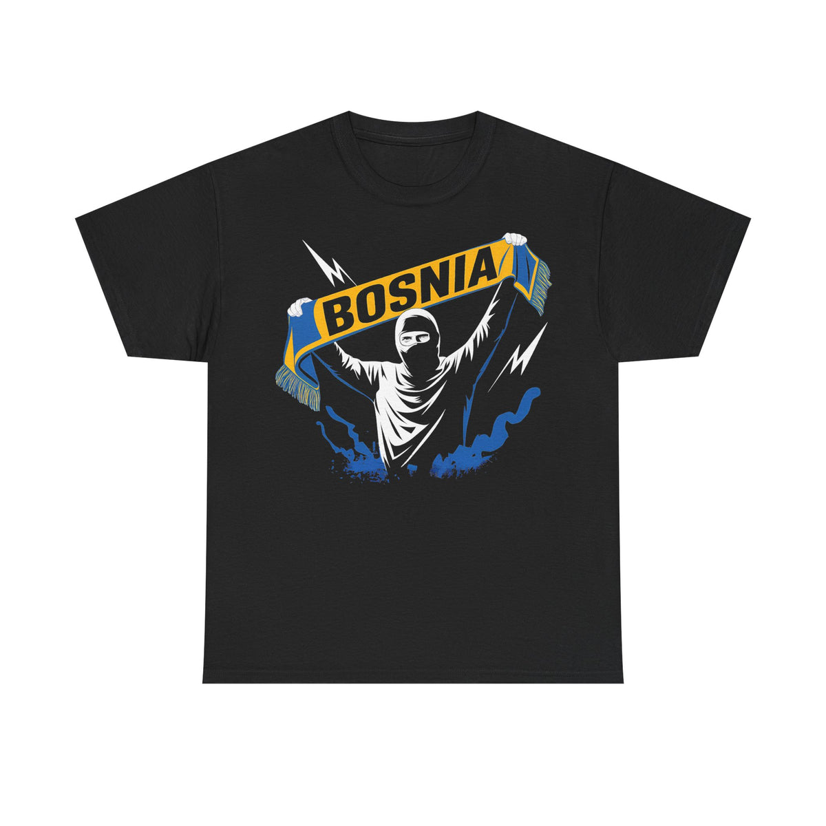 Bosnia escudo bandera orgullo patria aficionado al fútbol idea de regalo - Camiseta unisex