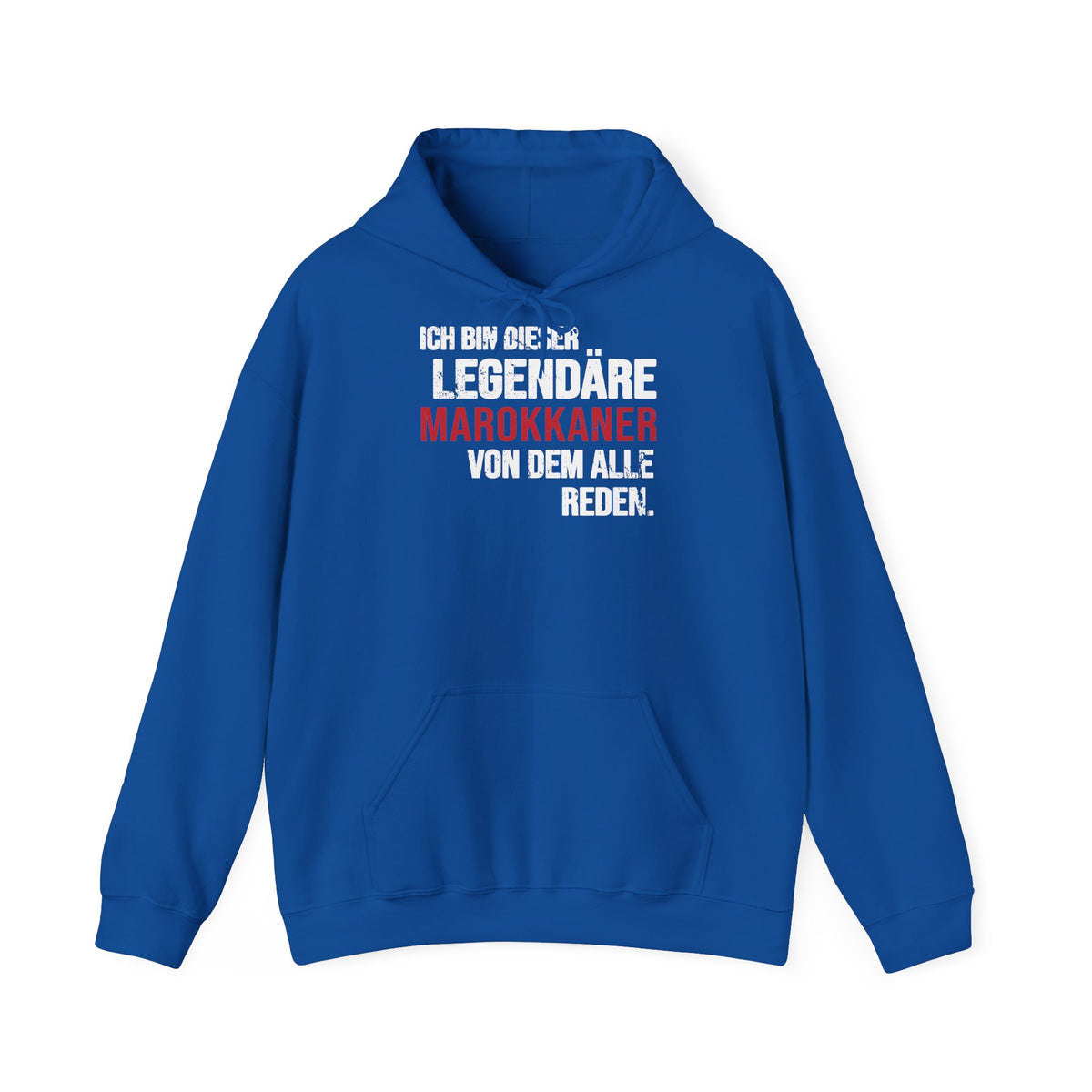 Stemma del Marocco Bandiera del Marocco Orgoglio Tifoso di calcio Sport Idea regalo - Felpa con cappuccio unisex