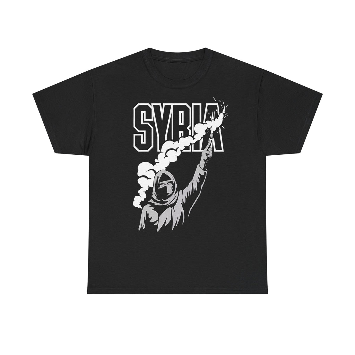 Syria Syrien Hooligan Wappen Flagge Heimat Sport Fußball Fan Geschenkidee - Unisex T-Shirt