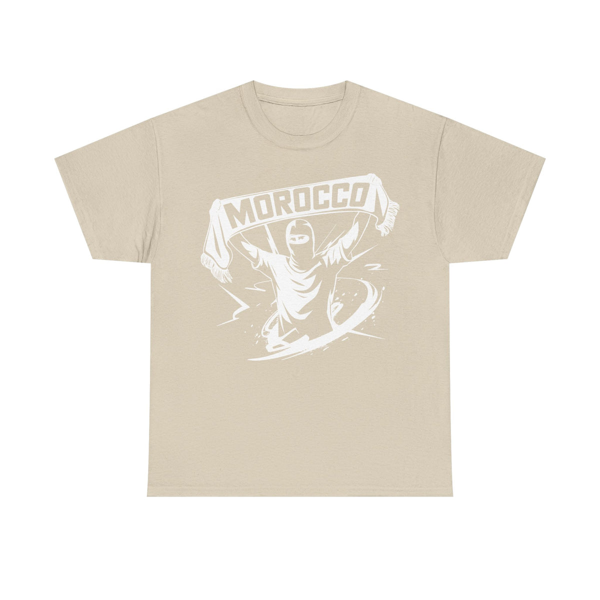 Escudo de hooligan de Marruecos Bandera de Marruecos Fútbol Aficionado Deporte Idea de regalo - Camiseta unisex