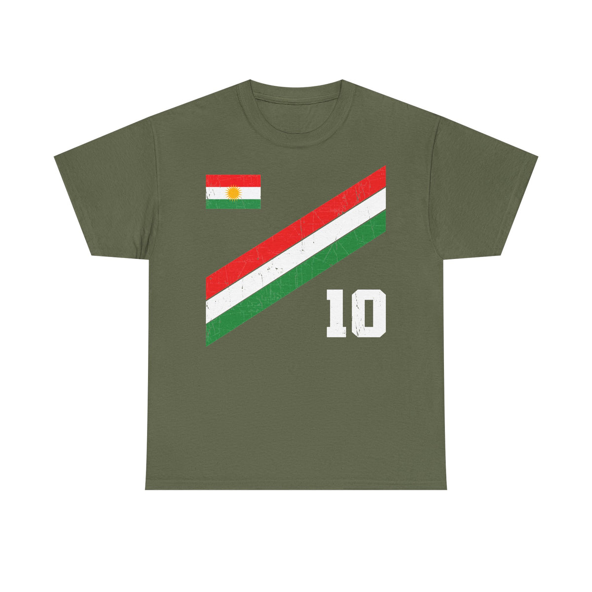 Kurdistán Azadi Escudo Bandera Patria Newroz Regalo - Camiseta unisex
