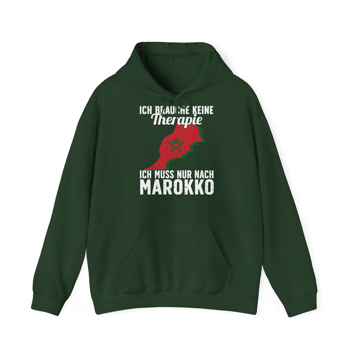 Stemma del Marocco Bandiera del Marocco Orgoglio Tifoso di calcio Sport Idea regalo - Felpa con cappuccio unisex
