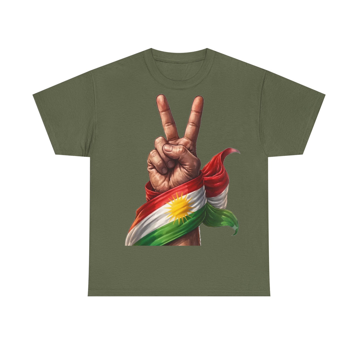 Kurdistan Peace Flagge Wappen - Unisex T-Shirt