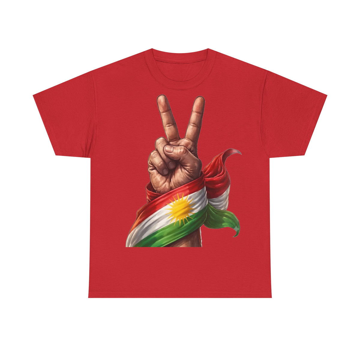 Kurdistan Peace Flagge Wappen - Unisex T-Shirt