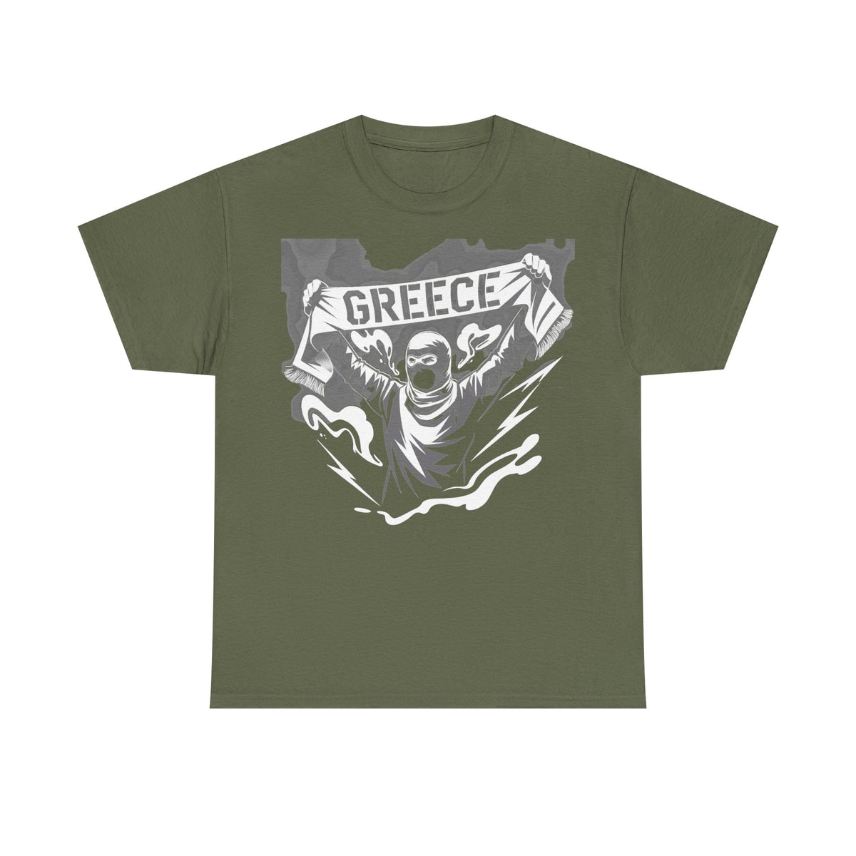 Grecia Grecia hooligan bandera escudo patria fútbol deporte aficionado idea de regalo - camiseta unisex