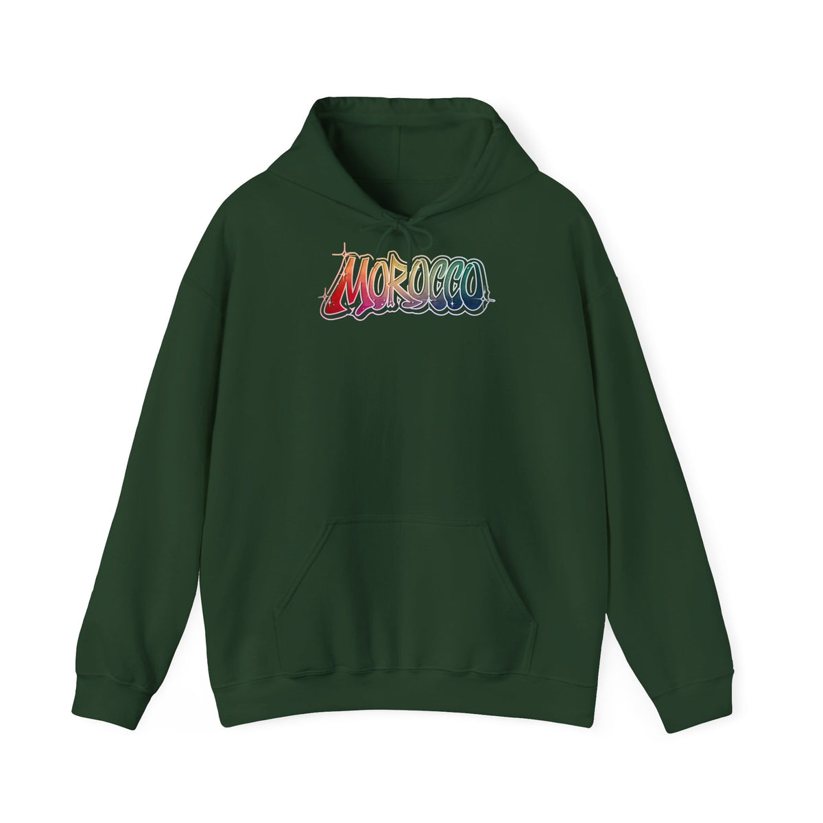 Stemma del Marocco Bandiera del Marocco Orgoglio Tifoso di calcio Sport Idea regalo - Felpa con cappuccio unisex