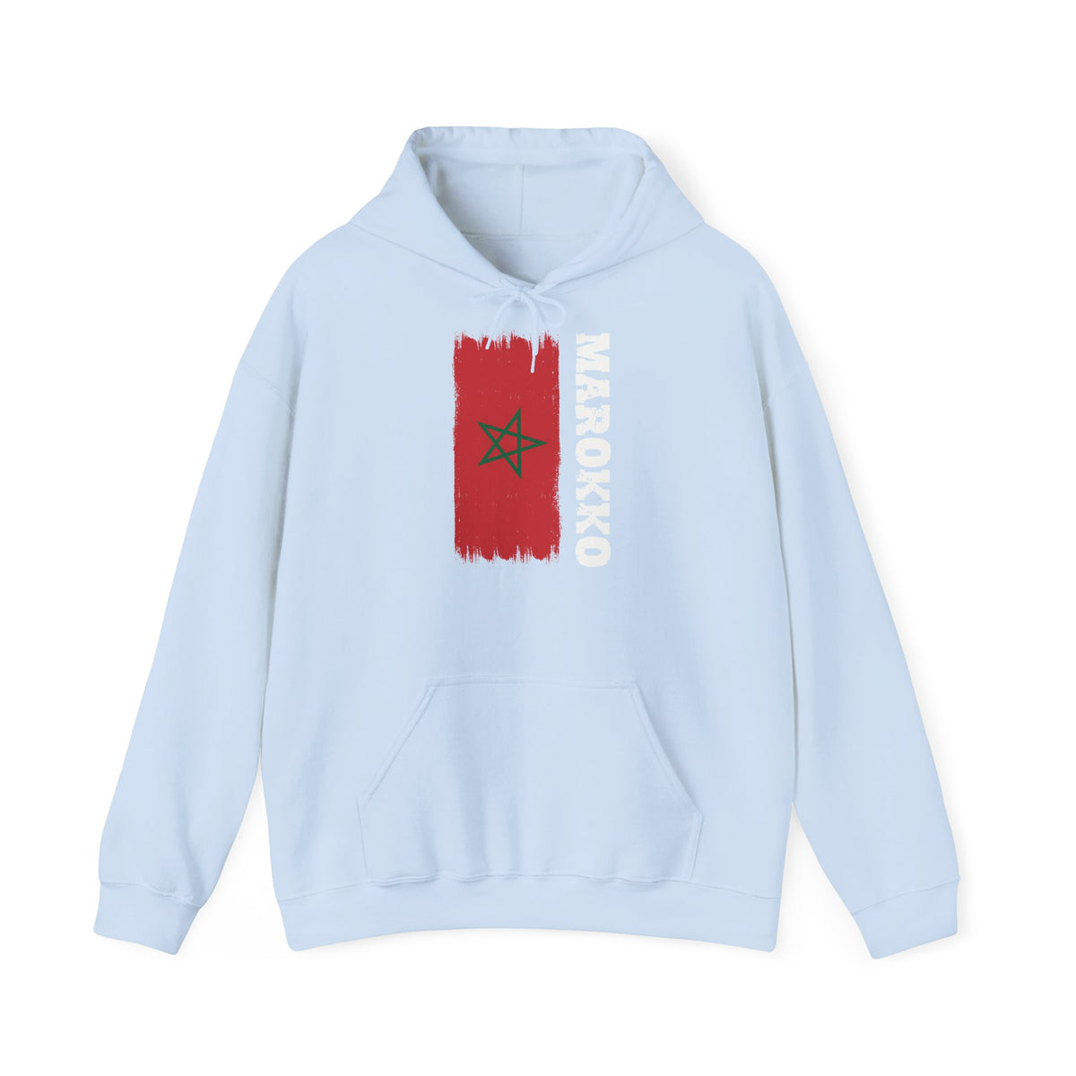 Stemma del Marocco Bandiera del Marocco Orgoglio Tifoso di calcio Sport Idea regalo - Felpa con cappuccio unisex