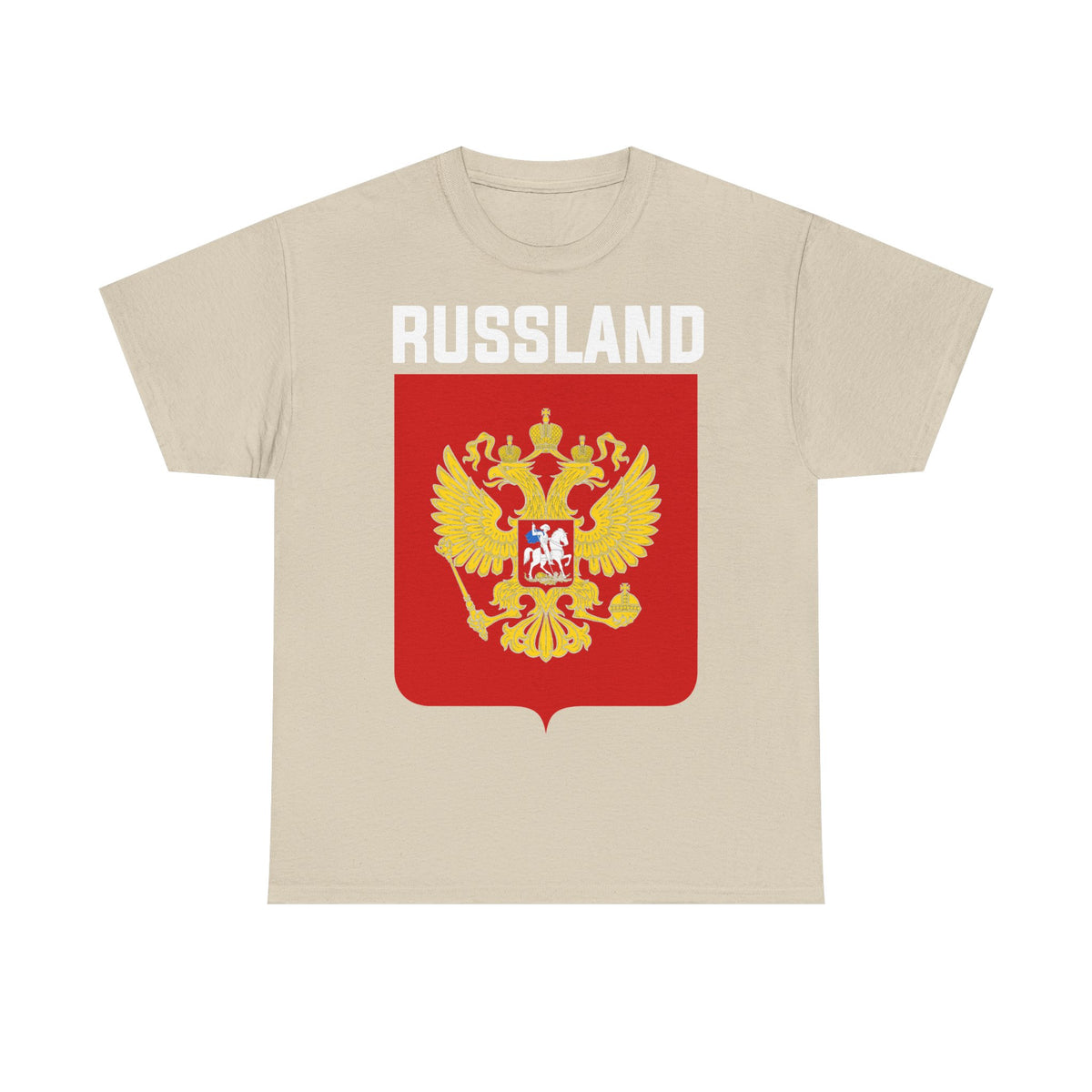 Rusia Rusia Moscú águila bandera escudo regalo deporte aficionado moda - Camiseta unisex