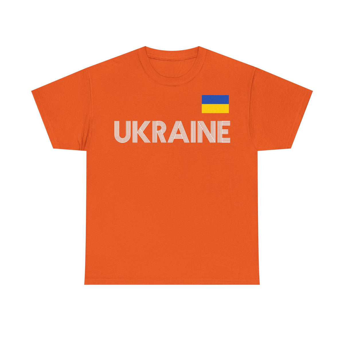 Bandera de Ucrania escudo idea de regalo afición al deporte moda vintage - Camiseta unisex