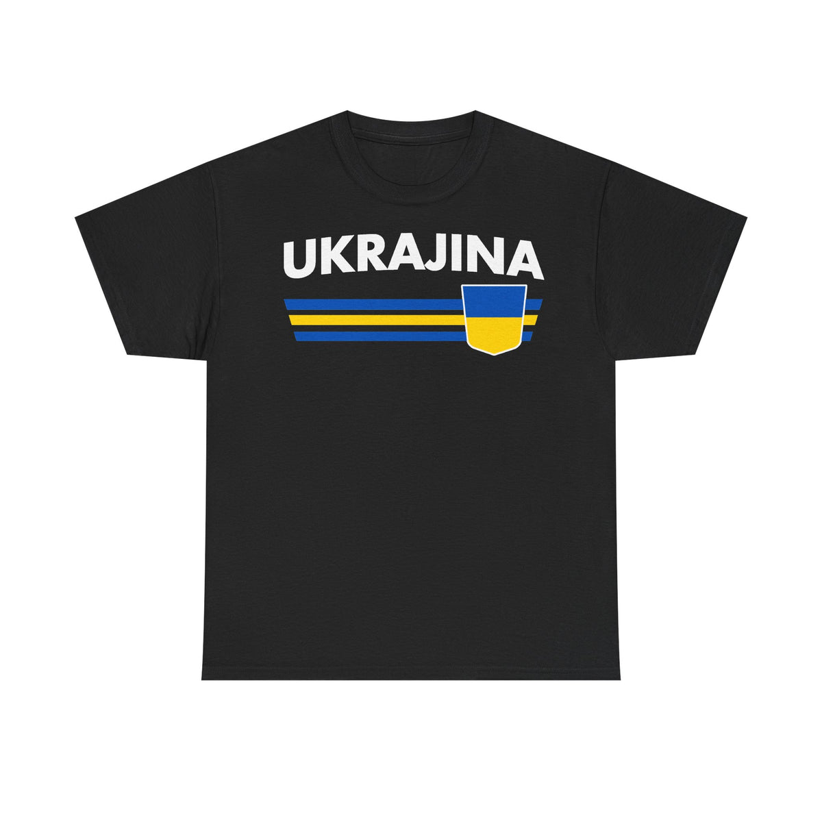 Bandiera e stemma dell'Ucraina Idea regalo Sport Tifoso Moda Vintage - T-shirt unisex