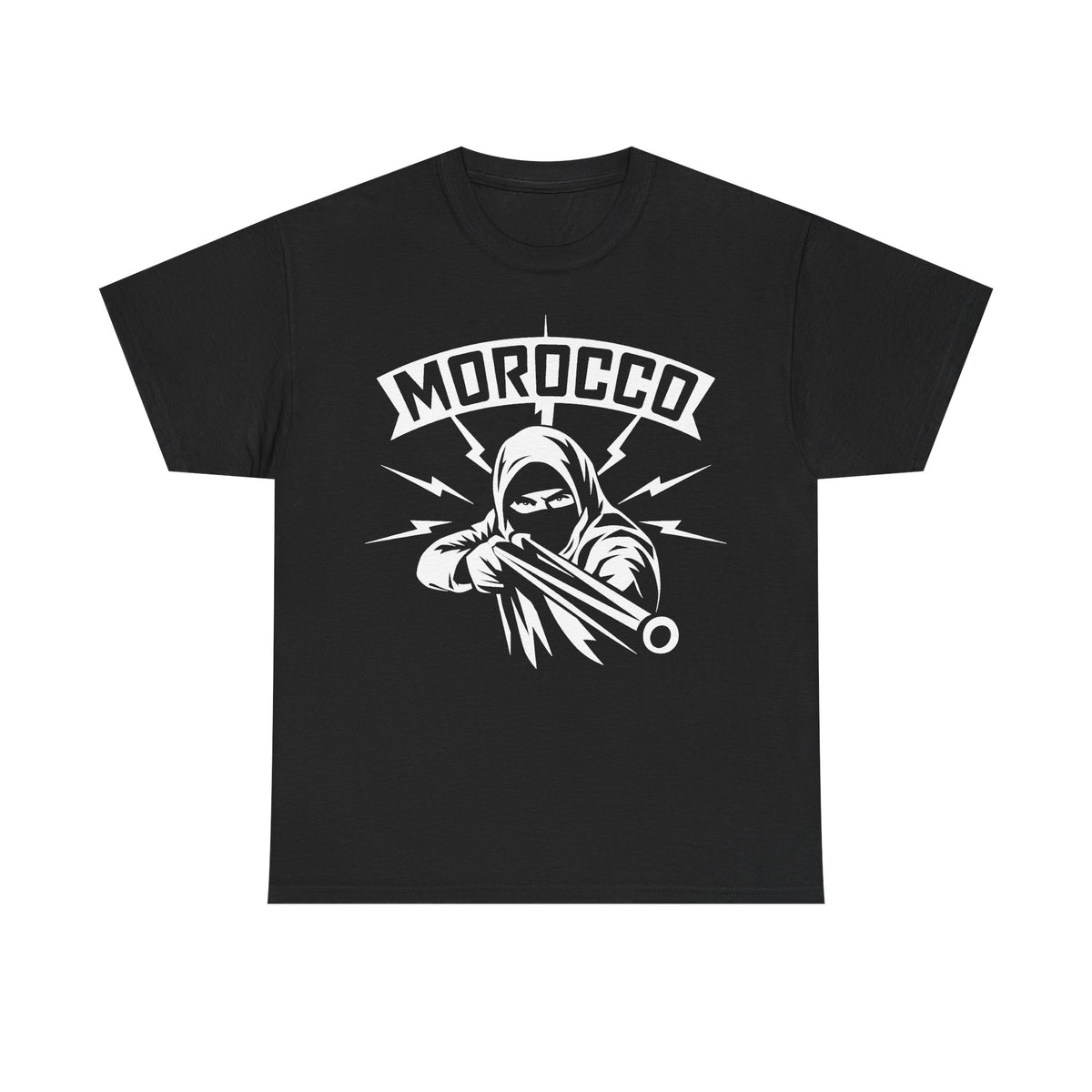 Escudo de hooligan de Marruecos Bandera de Marruecos Fútbol Aficionado Deporte Idea de regalo - Camiseta unisex