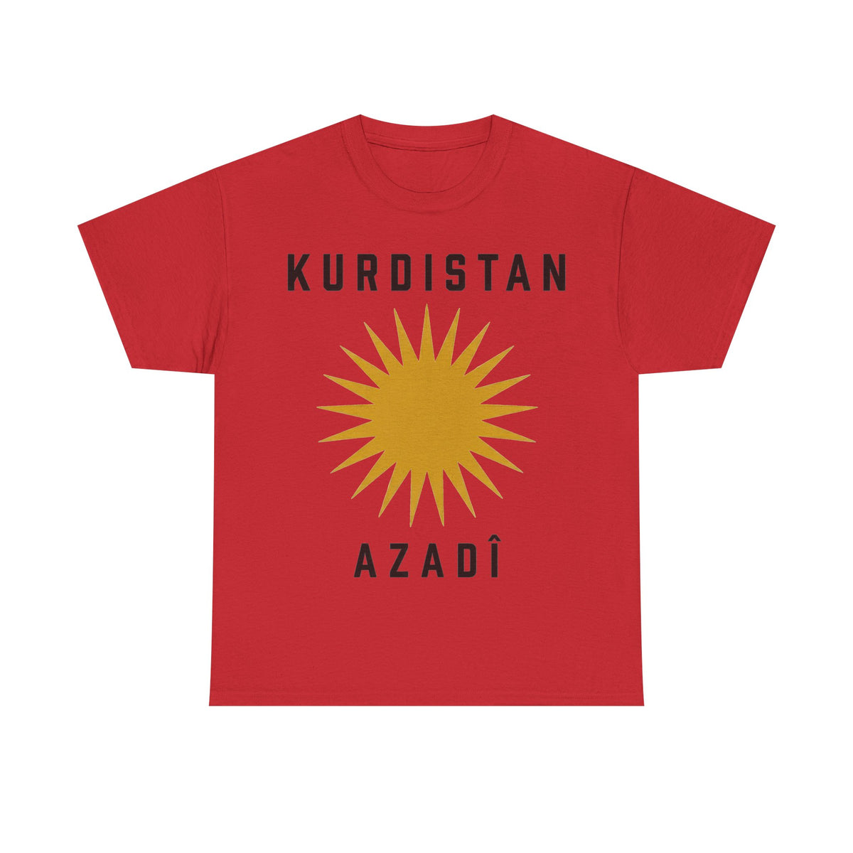 Kurdistán Azadi Sol Libertad Bandera Patria Idea de regalo - Camiseta unisex