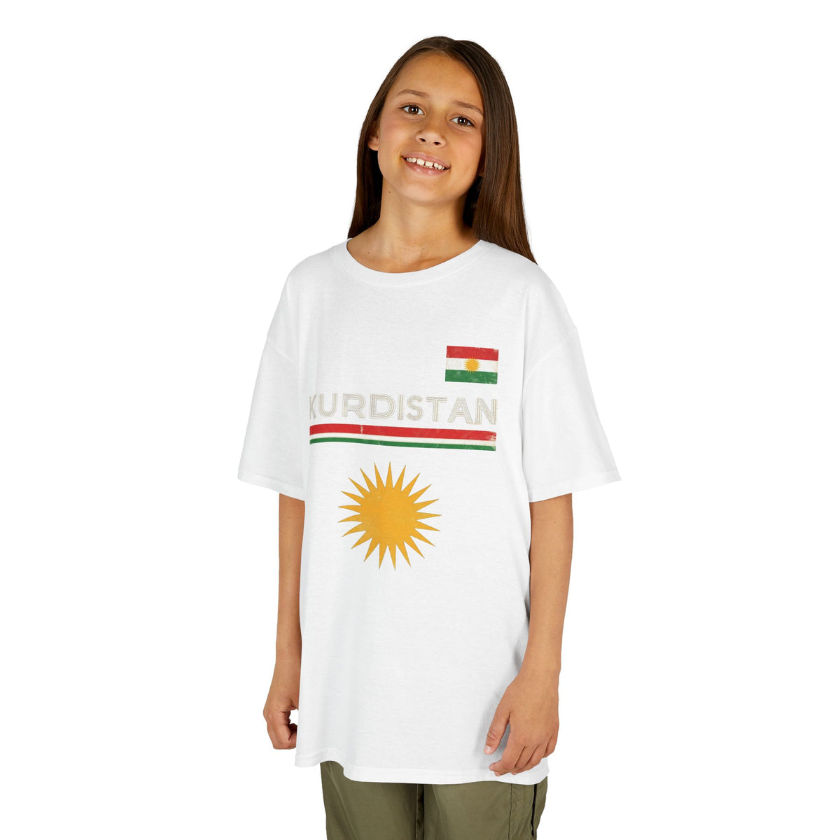 Kurdistan Street Urban Azadi Sonne Wappen - Unisex Kinder & Jugendliche T-Shirt