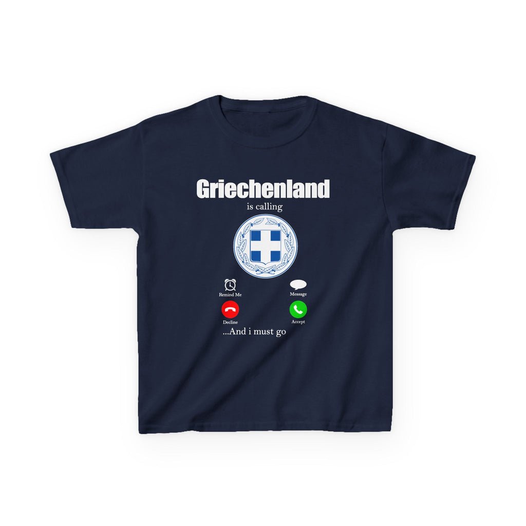 Greece Griechenland Flagge Wappen Heimat Fußball Sport Fan Geschenkidee - Für Kinder & Jugendliche Unisex T-Shirt