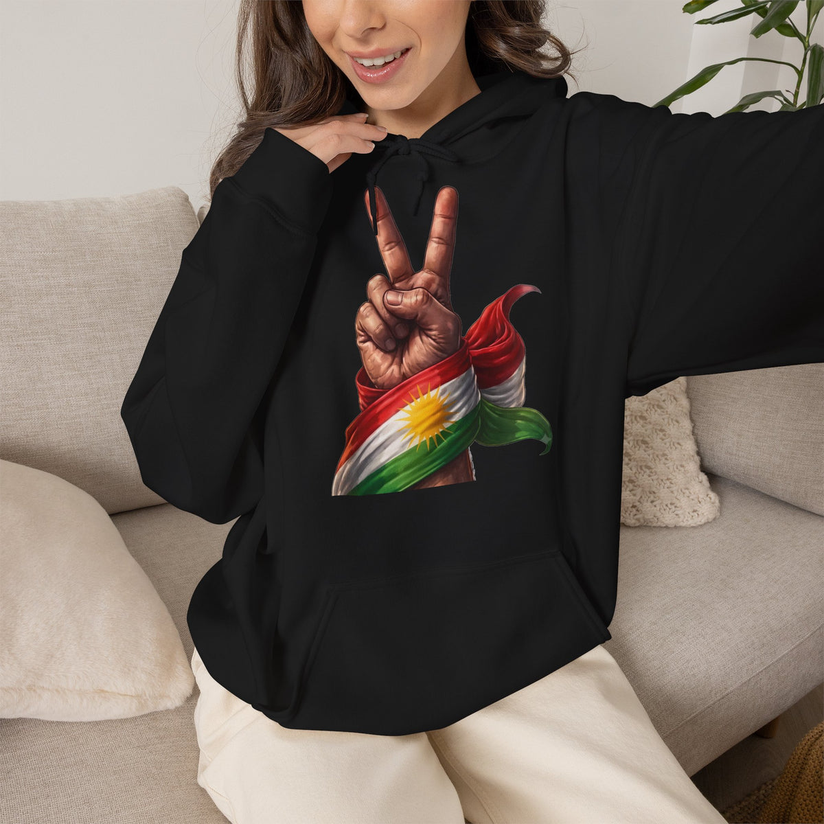 Kurdistan Peace Flagge Geschenkidee - Unisex Hoodie