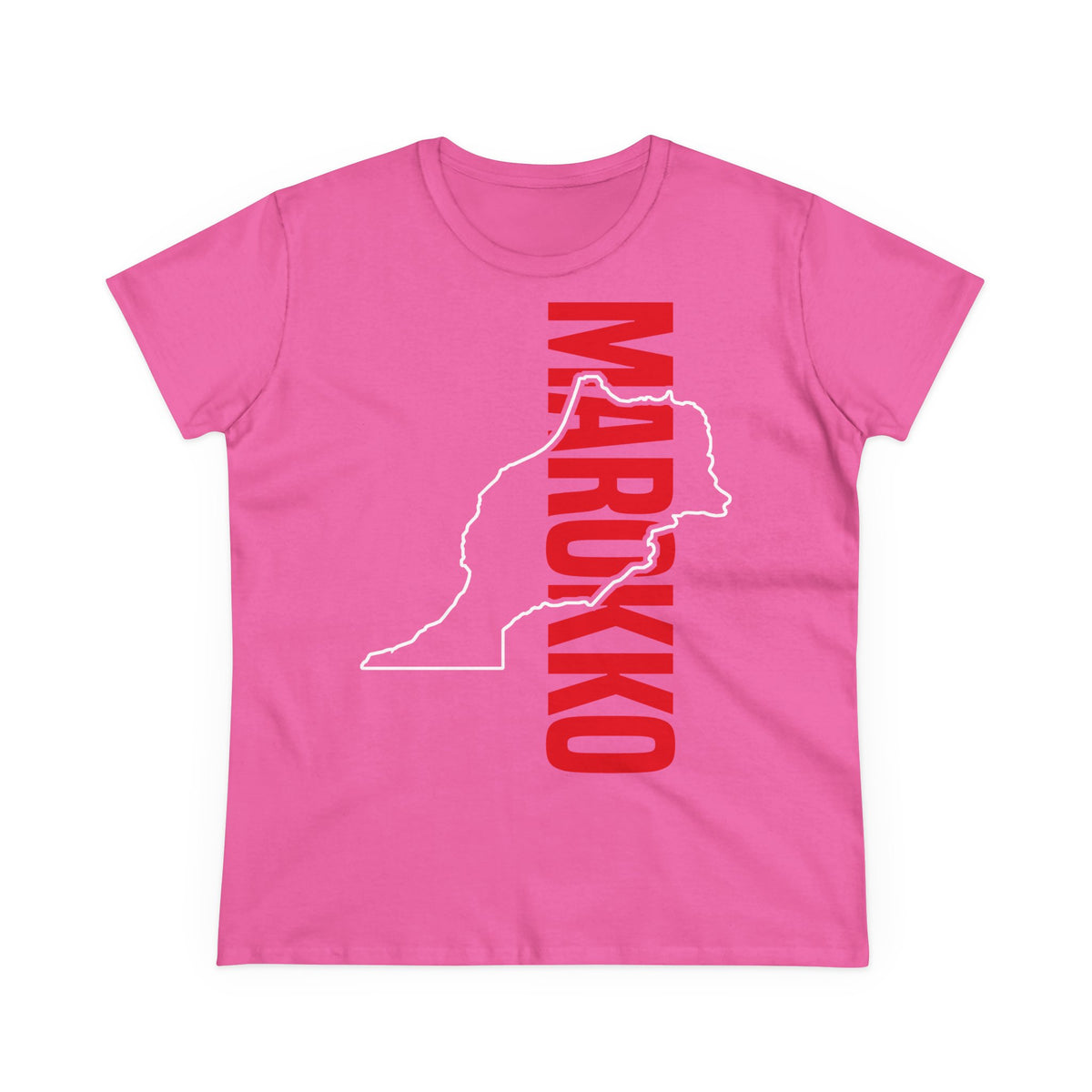 Escudo de Marruecos, bandera de Marruecos, orgullo, aficionada al fútbol y al deporte, idea de regalo - Camiseta para mujer