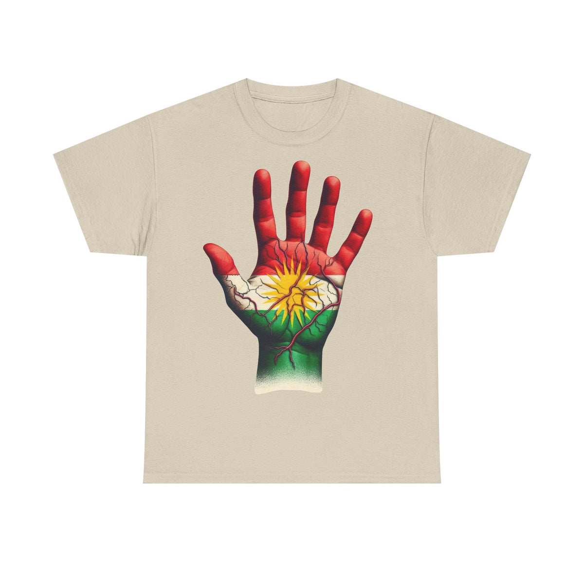 Kurdisches DNA im Blut Stolz Flagge - Unisex T-Shirt