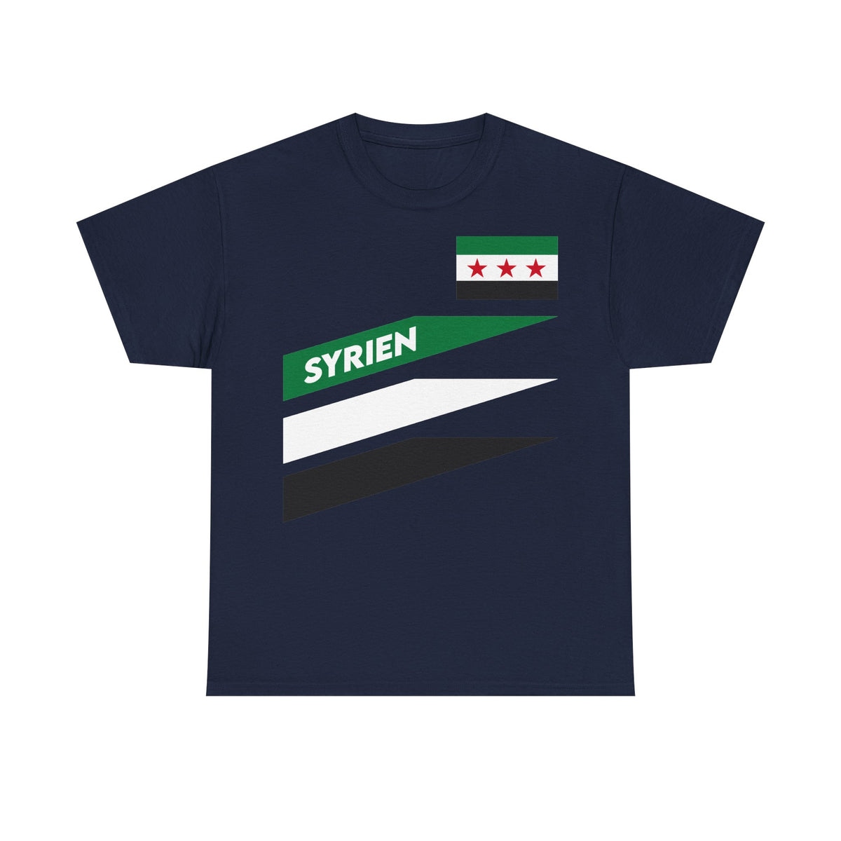 Syria Syrien Wappen Flagge Heimat Sport Fan Geschenkidee - Unisex T-Shirt