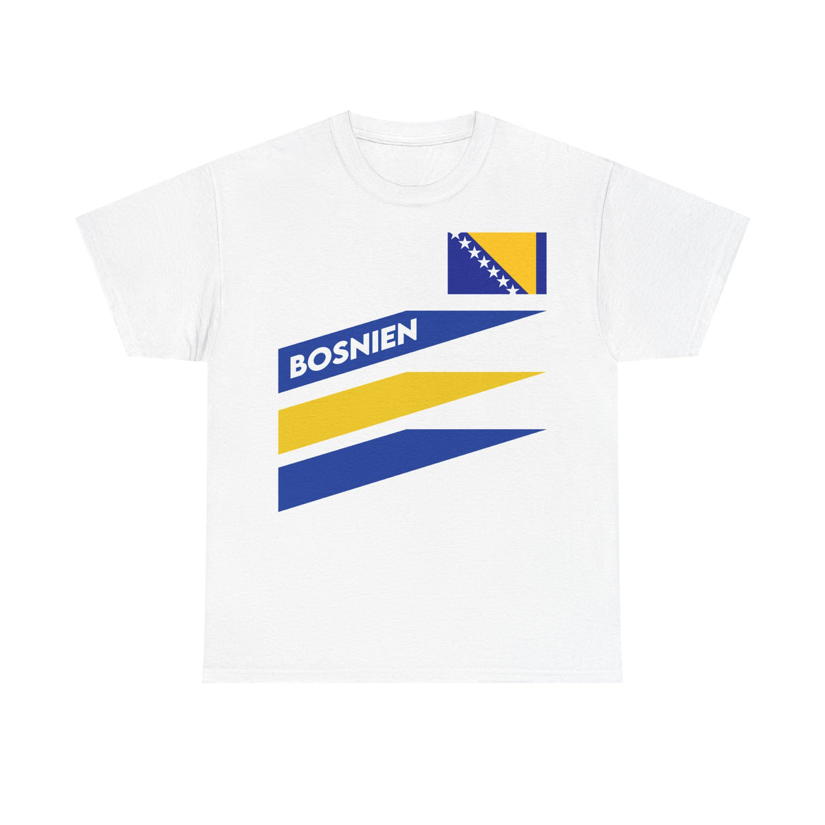 Bosnia Wappen Flagge Stolz Heimat Fußball fan Geschenkidee - Unisex T-Shirt