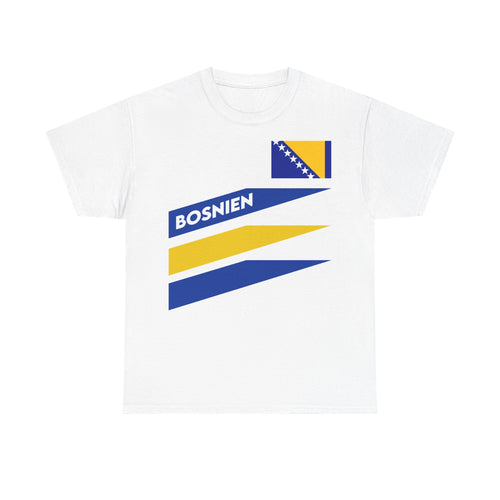 Bosnia escudo bandera orgullo patria aficionado al fútbol idea de regalo - Camiseta unisex